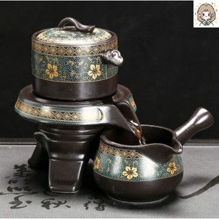 Bộ ấm trà tử sa, cối xay kèm khay đụng tre cao cấp an toàn