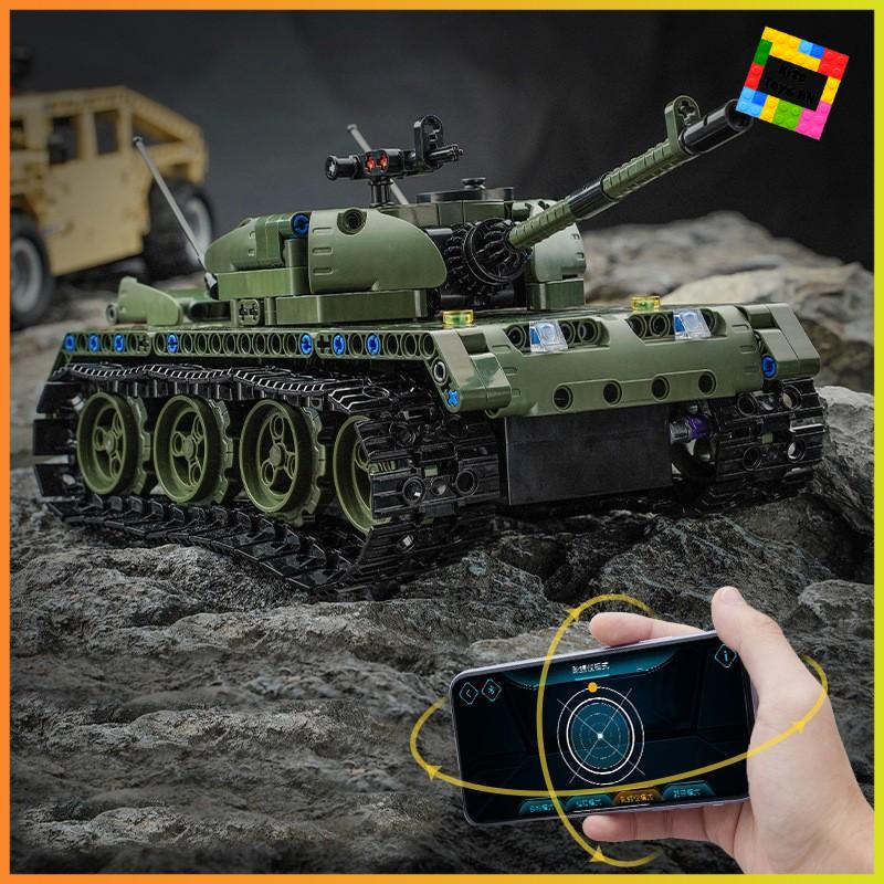 Xếp Hình Lắp Ráp Lego Quân Sự Xe Tăng Technic Qman 54003 Điều Khiển Từ Xa Có Remote Cho Trẻ Từ 8 Tuổi