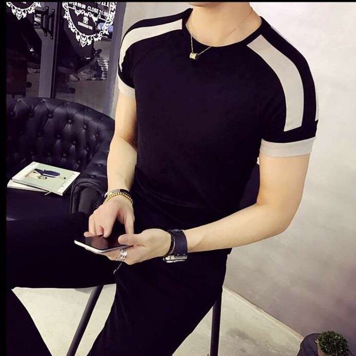 Áo phông thun body nam cổ tròn tay ngắn cao cấp Thun lạnh co giãn cực tốt mịn mát 01