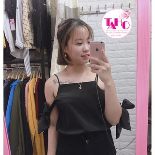 ÁO 2 DÂY TAY BUỘC NƠ (ảnh thật chụp tại shop)