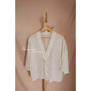 Khoác kimono voan - tự may
