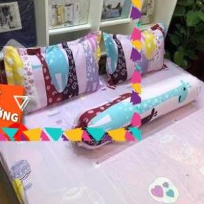 D Sale vỏ gối ôm poly cotton size người lớn kích thước 35x105cm mẫu ngẫu nhiên .