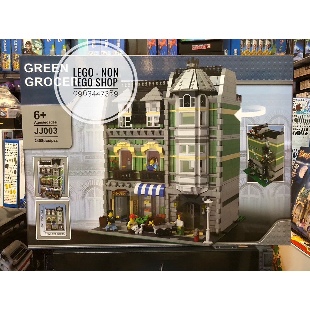 Lego 10185 - JJ 003 ( Mô Hình Creator Cửa Hàng Tạp Hóa Xanh 2462 Khối )