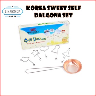 KOREA Bộ dụng cụ tự làm kẹo ngọt truyền thống Dalgona