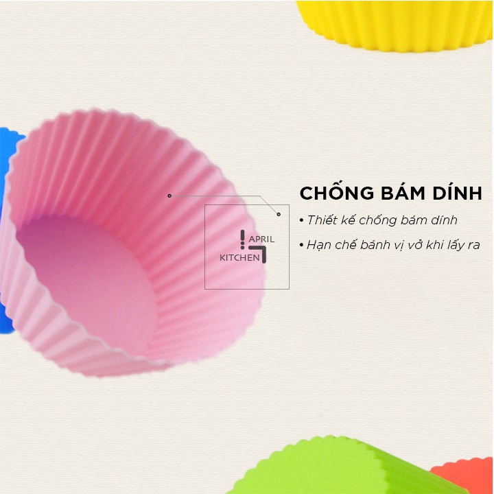 Khuôn Bánh CupCake / Muffin - Khuôn làm bánh Silicon Chịu Nhiệt - Dụng cụ làm bánh Molangshop