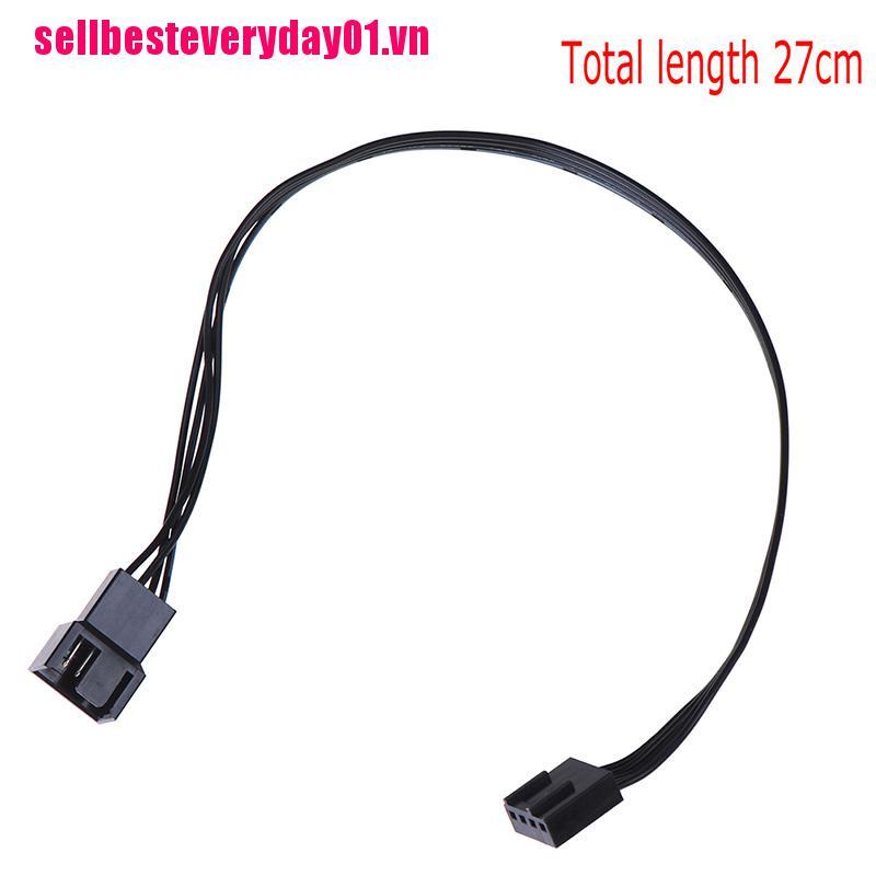 【sellbesteveryday01.vn】1pc Motherboard PWM Fan 4Pin Splitter Extension Cable Wire Cord Fan Cable