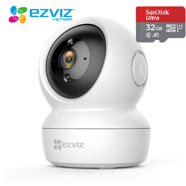 Camera Wifi Không Dây  Ezviz CV246 C6N Full HD 1080P 2MP- Xoay 360-Đàm Thoại Loa 2 Chiều