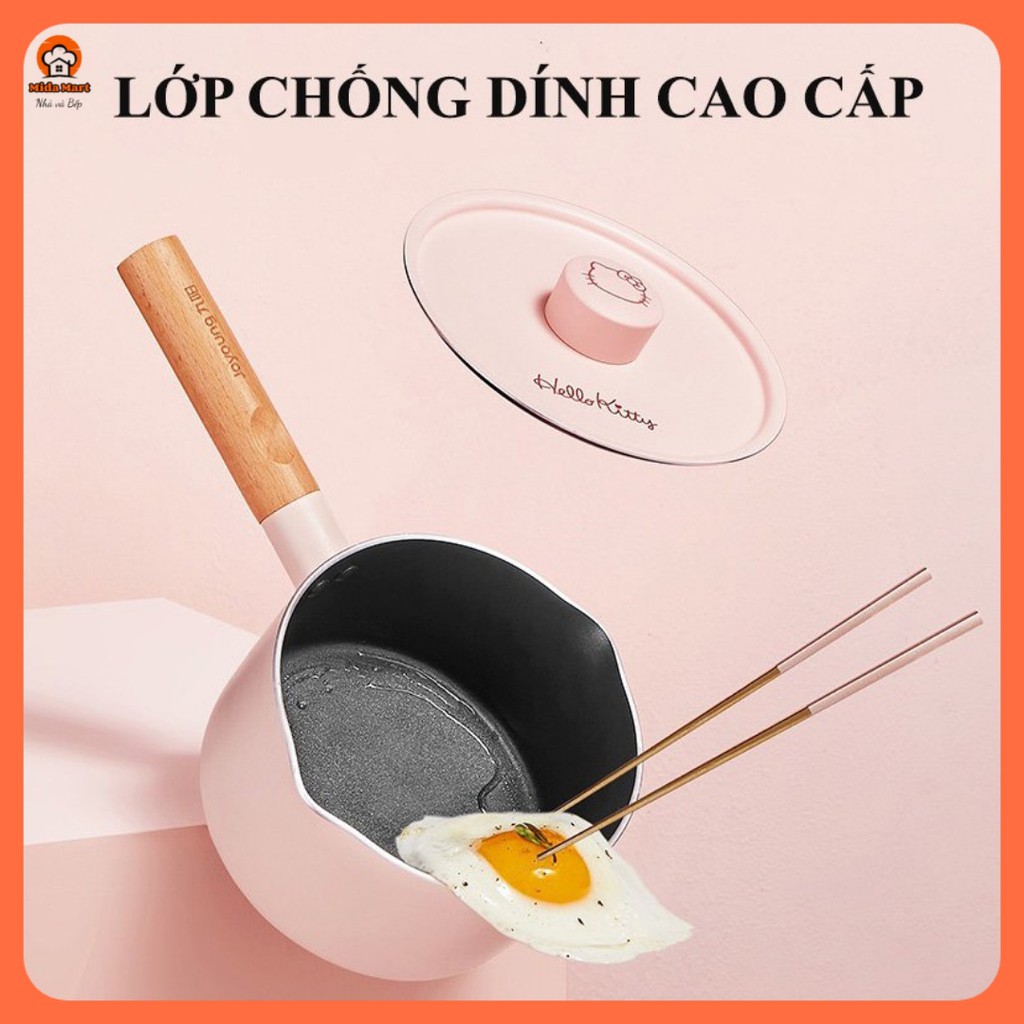 🔥 NỒI CHỐNG DÍNH CAO CẤP MÀU HỒNG HELLO KITTY JOYOUNG TLL1622🔥