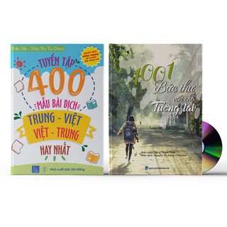 Sách - Combo: Tuyển tập 400 mẫu bài dịch Trung - Việt hay nhất + 1001 Bức Thư Viết Cho Tương Lai + DVD quà tặng