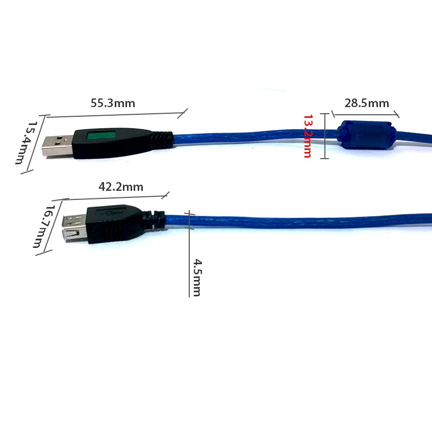 Cáp nối dài USB 2.0 3m KingMaster AMAF03001-Hãng phân phối