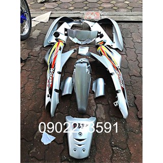 Bộ vỏ nhựa wave alpha Bạc