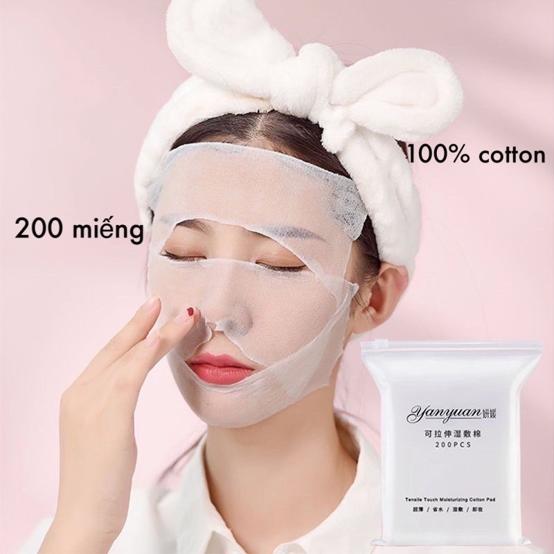 BÔNG TẨY TRANG 200M MỀM DAI DỄ DÀNG KÉO DÃN LOTION COTTON PADS AN TOÀN VỚI MỌI LÀN DA SamBeauty | WebRaoVat - webraovat.net.vn