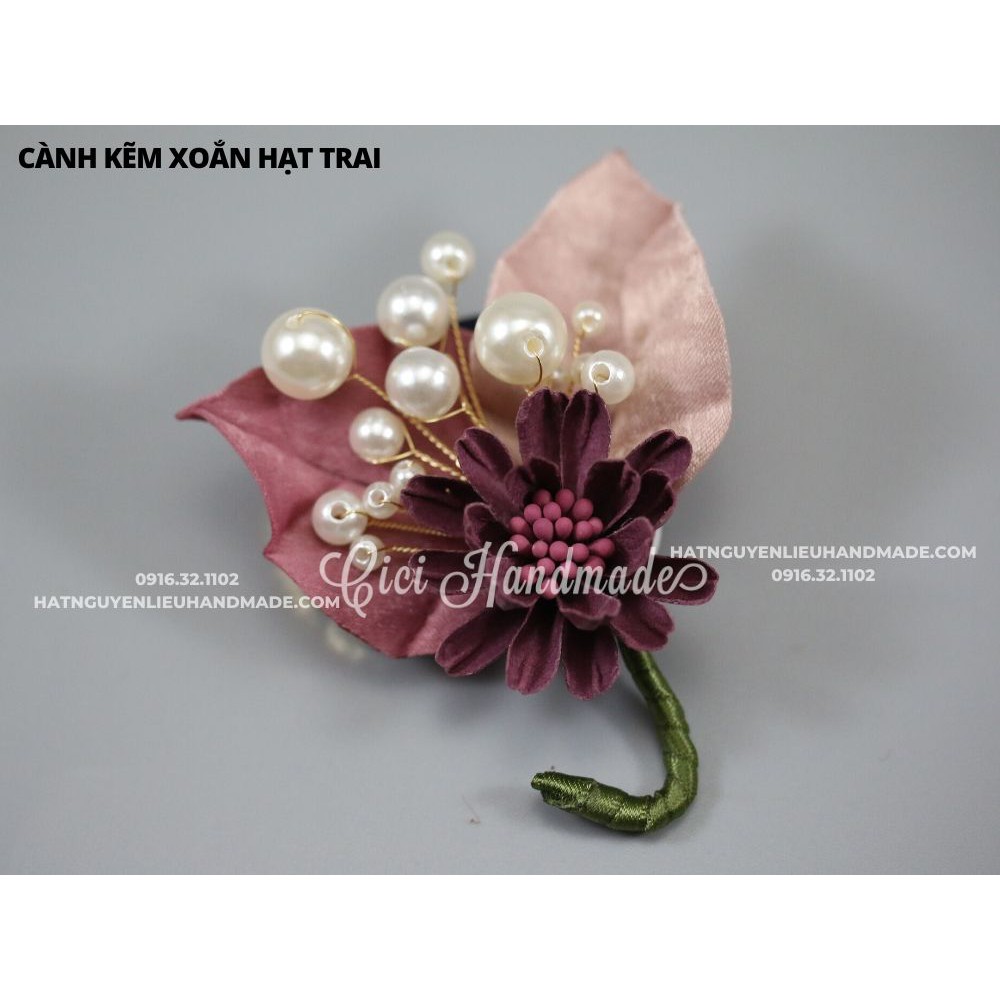 Cành kẽm xoắn hạt trai Cici Handmade chuyên hạt đá hạt pha lê hạt cườm hạt trang sức tự làm