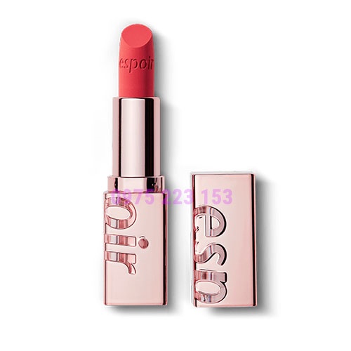 CAM KẾT CHUẨN AUTH-  Son Thỏi Lì Hàn Quốc Espoir Nowear Lipstick Power màu Coralian, chai pink, beguling nude