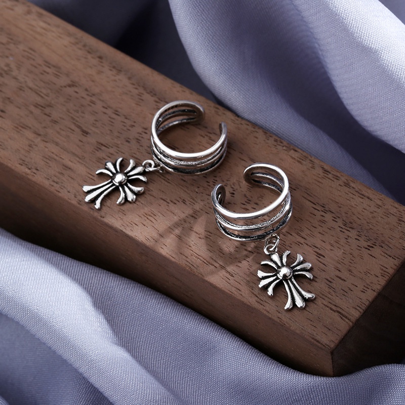 Khuyên kẹp vành tai nhiều lớp không xỏ lỗ phong cách retro cho nam và nữ