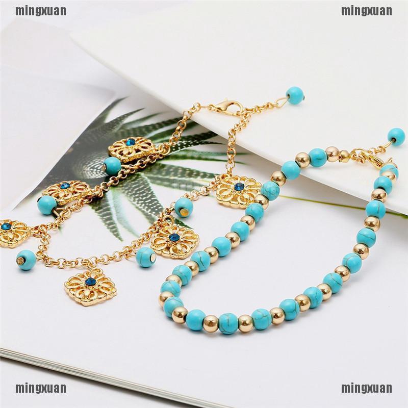 Set 2 lắc chân phong cách Boho thời trang cho nữ | BigBuy360 - bigbuy360.vn