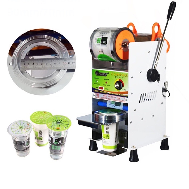 TANG KEO] MÁY ÉP LY GẠT TAY TỰ ĐỘNG CUỐN VÀ CĂN CHỈNH MÀNG ET-B9