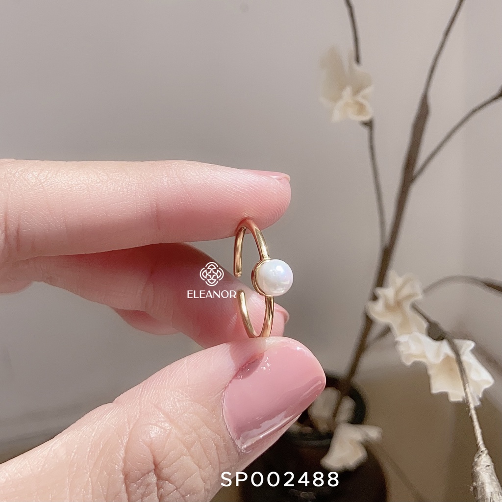 Nhẫn Bạc Eleanor Mạ Vàng 14K Đơn Giản Cho Nữ - SP002488