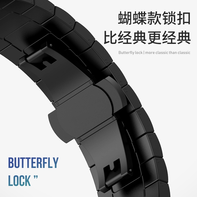 Dây đồng hồ kim loại phối tre cao cấp dành cho Xiaomi Watch