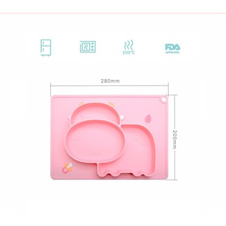 (FREESHIP ĐƠN 50K) Khay Hải Mã Silicon Chống Lật Cho Bé