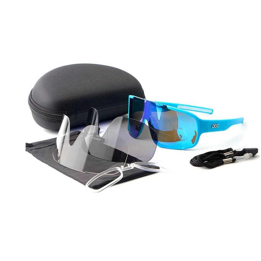 Kính Thể Thao Xe Đạp Leo Núi 2022 POC Kèm 3 Tròng Kính