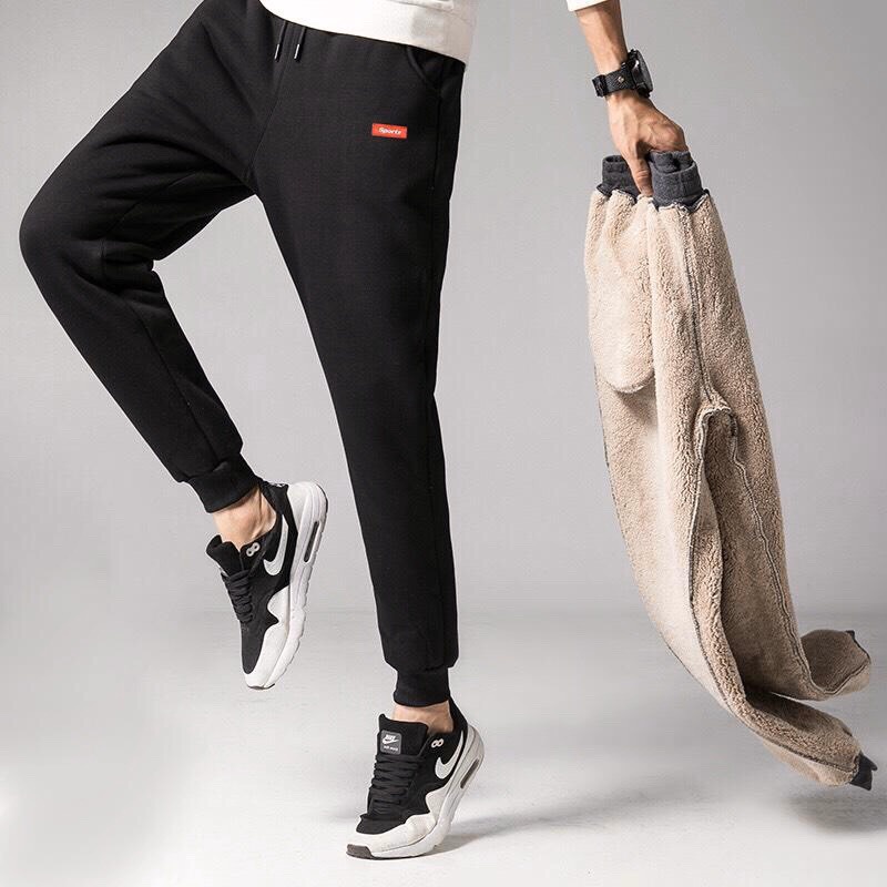 [CHẤT DÀY HÀNG XỊN] Quần Nỉ Nam Lót Lông Co Giãn Cao Cấp Chọn Size Chính Hãng Amalife