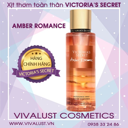 Xịt thơm toàn thân AMBER ROMANCE - Victoria's Secret