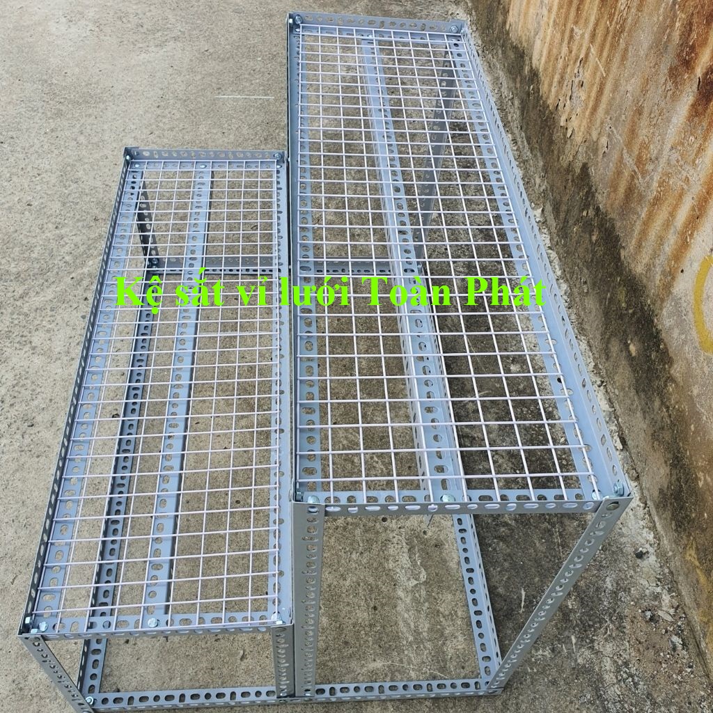Kệ sắt V lỗ bậc thang 2 bậc V3 x3cm nhiều kích thước