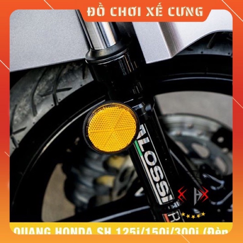 Đèn phản quang xe máy (đèn mắt mèo) lắp xe Honda &amp; Yamaha