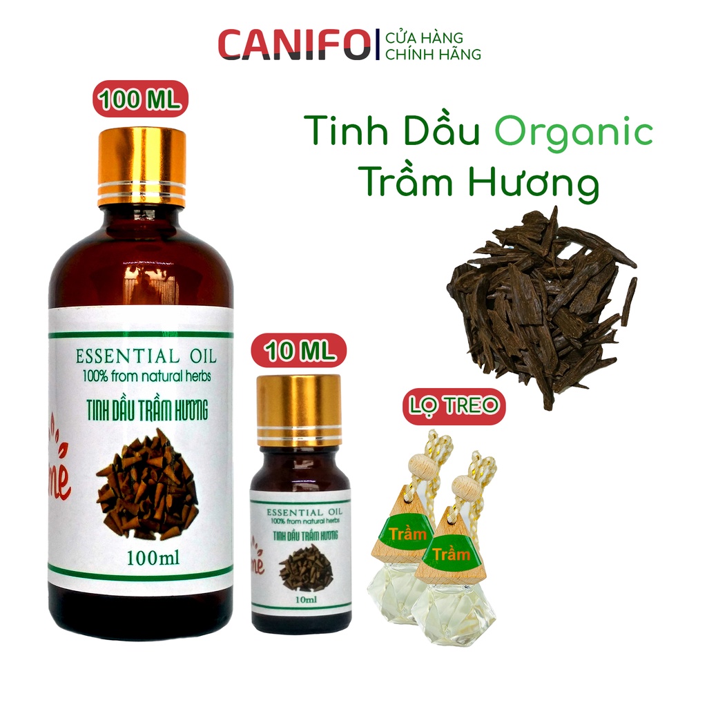 100ml Tinh dầu Trầm Hương tự nhiên Canifo (VIP) - Hàng chính hãng, Trầm tự nhiên [LOẠI CAO CẤP], Thơm phòng, quý phái