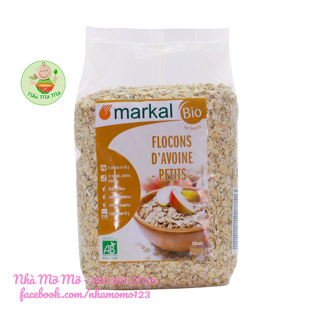 Yến Mạch Cán Mỏng Hữu Cơ Markal 500g (Date 9/2022) - Nhà Mỡ Mỡ