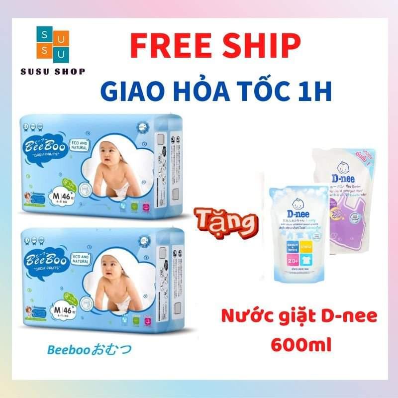 Bỉm Dán/Quần BeeBoo Nội Địa Nhật đủ size S56/M50/M46/L42/XL40/XXL38/XXXL36 công nghệ hoàn toàn mới, an toàn cho bé