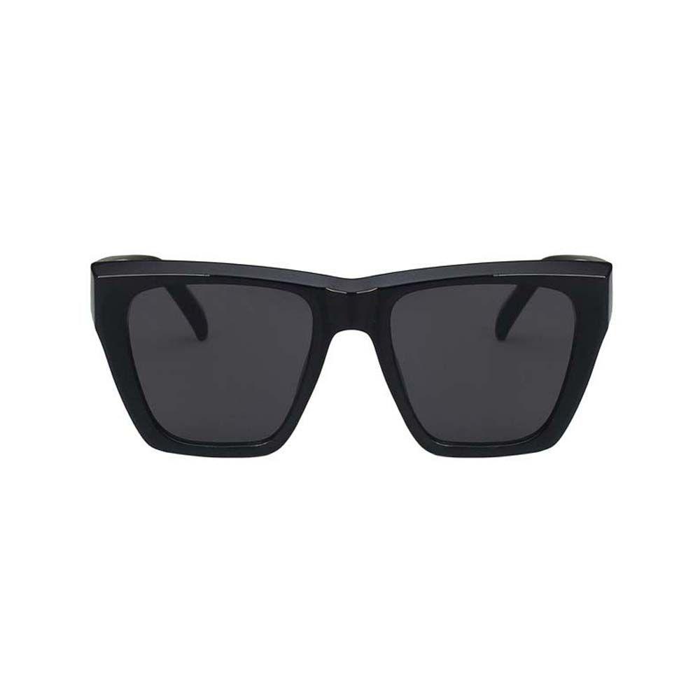 Kính Mát Vuông WMES15H Gọng Vuông Họa Tiết Da Báo Màu Đen Cổ Điển Cho Nữ