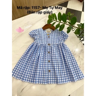 Rập Váy Cho Bé Gái K1157 (Rập Giấy May Đầm Trẻ Em)