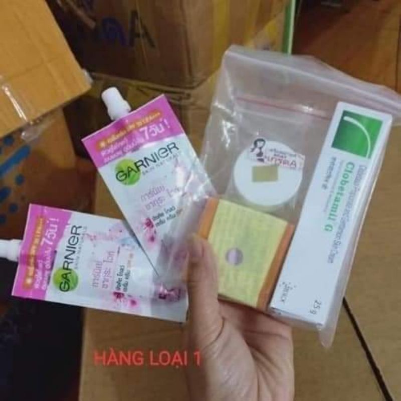 Set 5món Màu Hồng Kem Nám Thái Lan Clobetamil G Hàng Loại 1