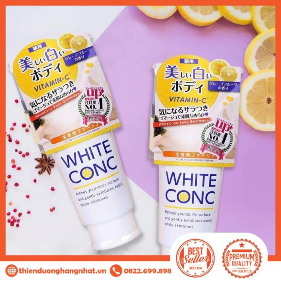 Tẩy da chết White Conc 180g Tẩy tế bào chết dưỡng trắng White Conc Vitamin C