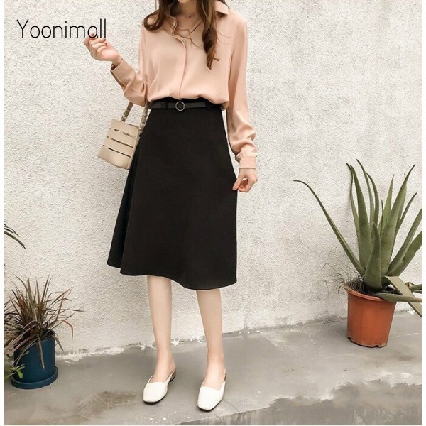 Áo sơ mi tay dài dáng rộng thời trang Hàn Quốc cho nữ | BigBuy360 - bigbuy360.vn