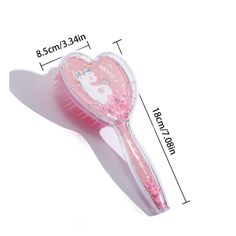 [Hàng mới về] Lược chải tóc xoăn / thẳng hình trái tim / kỳ lân hoạt hình dễ thương