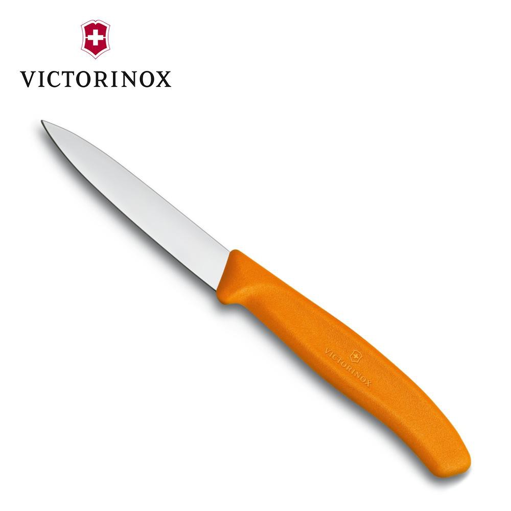 Dao cắt gọt rau củ VICTORINOX Paring Knives màu cam (8cm straight blade) - Hãng phân phối chính thức