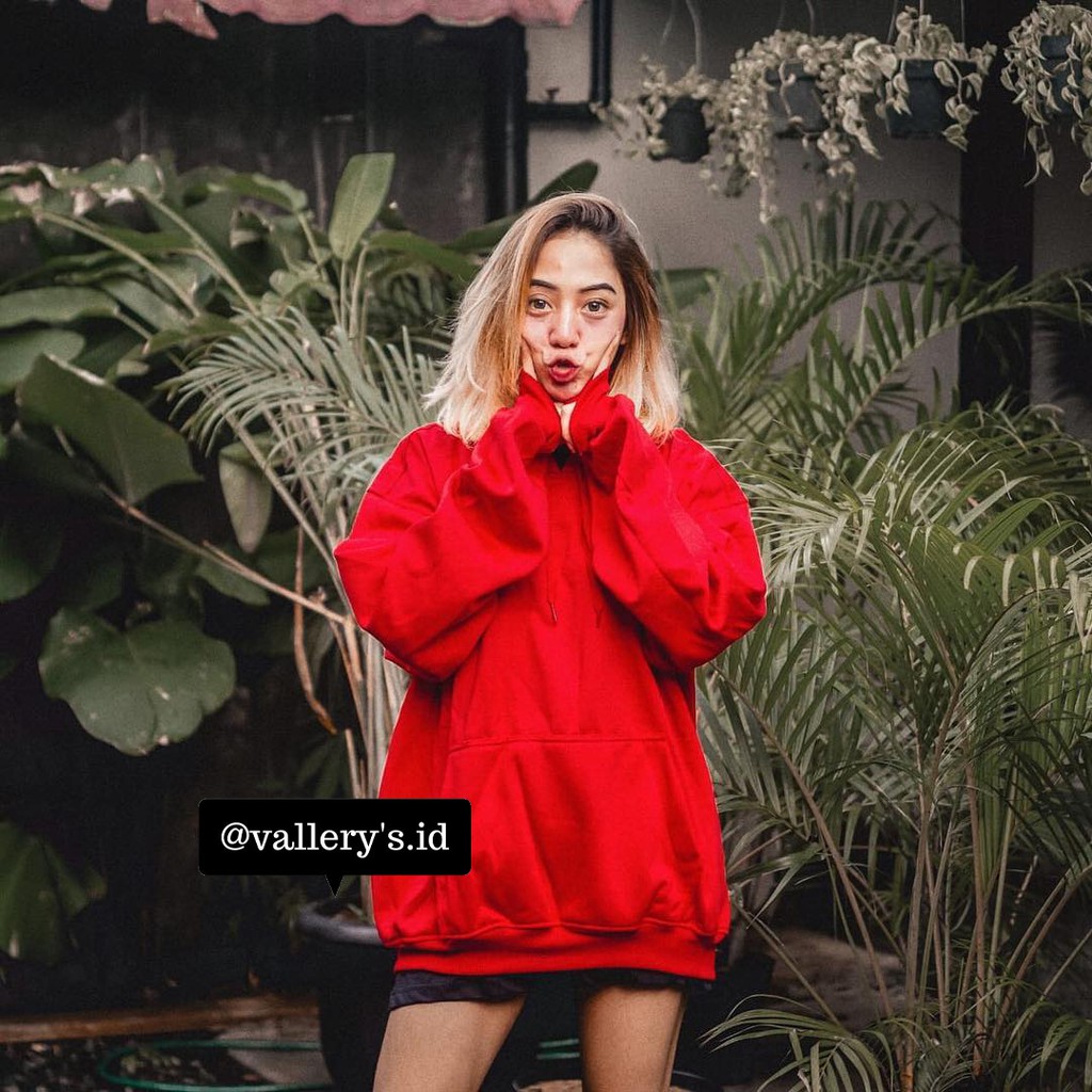 Áo Khoác Hoodie Màu Đỏ Tươi Sáng Thời Trang Cho Nam Và Nữ