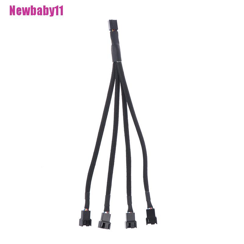 Cáp Chia Quạt Tản Nhiệt 4pin PWM 1 Sang 1 2 3 4 Newbaby11 Cho CPU Máy Tính