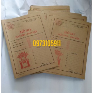 Hồ sơ học sinh sinh viên (10 bộ)