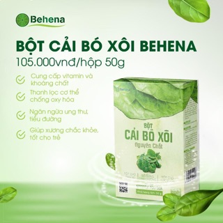 Bột cải bó xôi Behena 50g