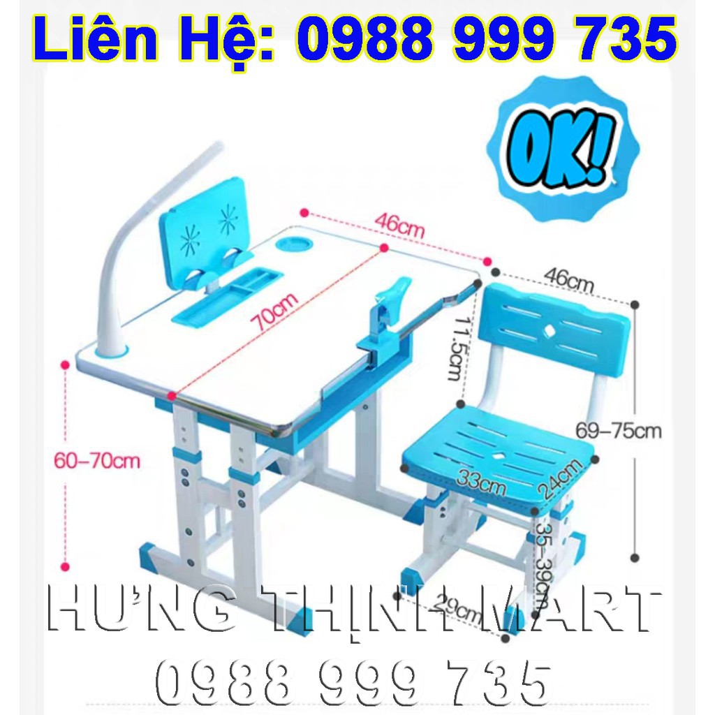 Combo bộ bàn ghế học sinh chống gù, chống cận cho trẻ từ 3 tới 18 tuổi