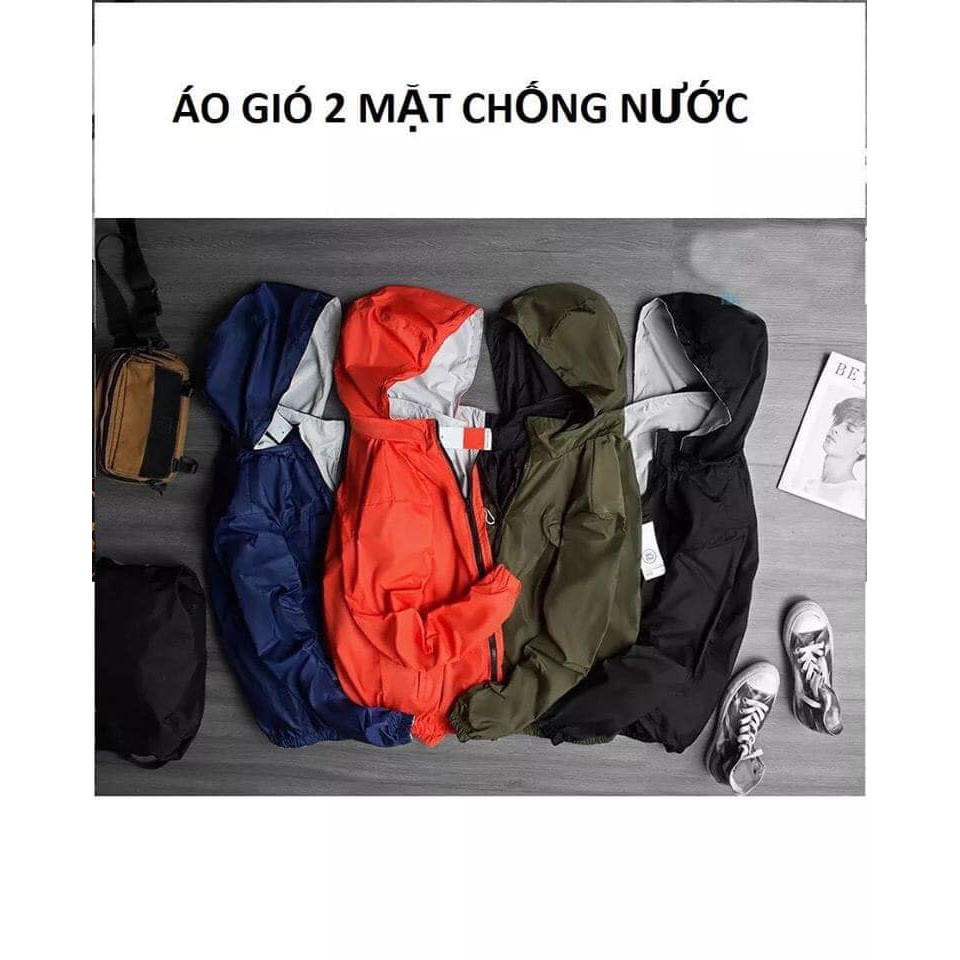 Áo Gió 2 mặt 2 lớp loại đẹp VNXK - Chống Nước - Chống Nắng - G13 - Xưởng May Trung Kiên