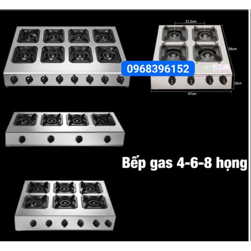 Bếp Gas 4 họng, 6 họng, 8 họng