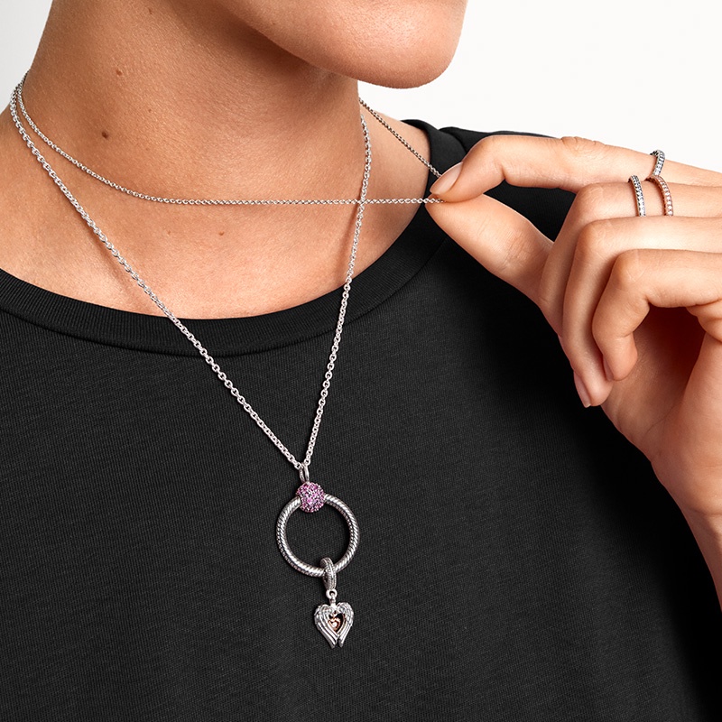 Vòng tay chuỗi hạt có cánh thiên thần và tình yêu