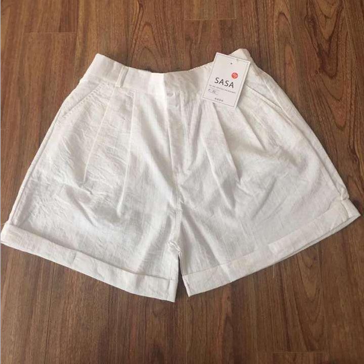 Quần đùi nữ, quần sooc nữ chát đũi Thái mềm mát, đủ size từ 42 đến 65 kg QS01