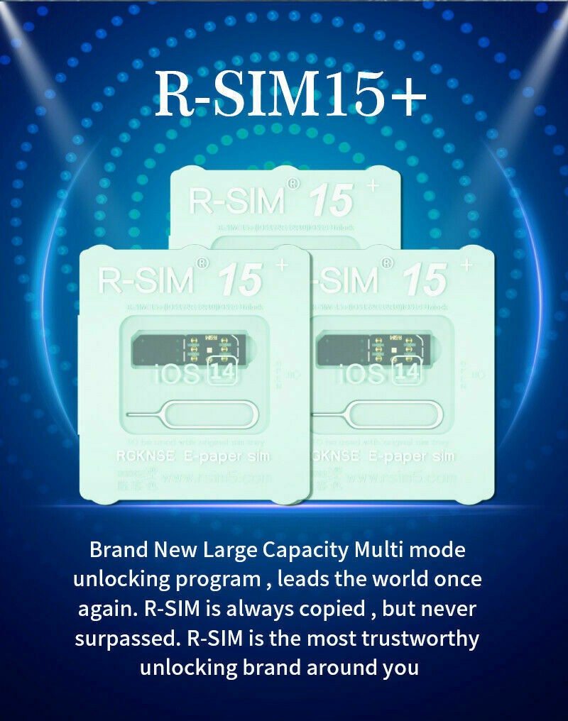 Sim Mở Khóa Nano 2020 R-Sim15 + Cho Iphone 12 11 Pro Xs Max Xr X 8 7 6s