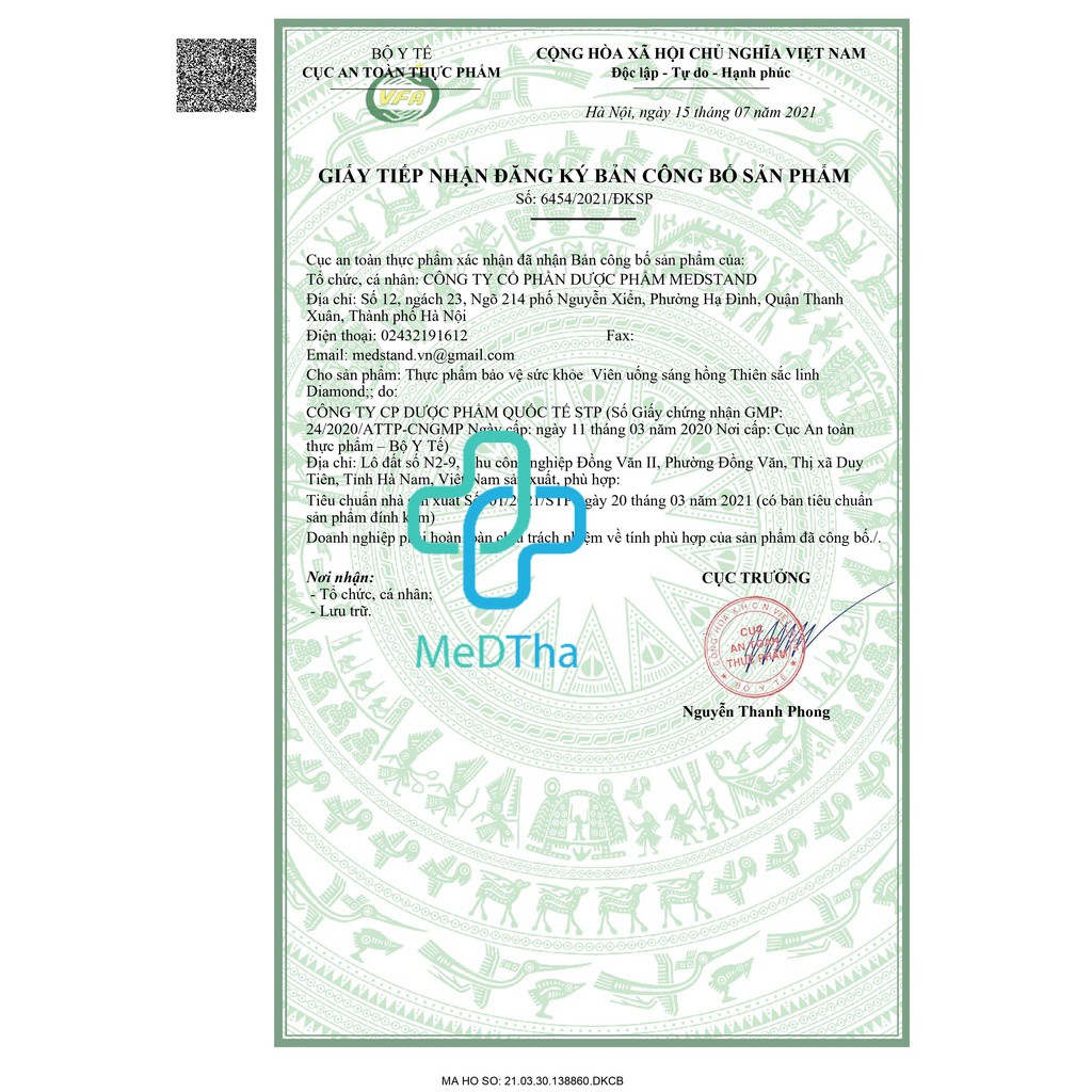 Thiên Sắc Linh - Làm Đẹp Da, Trắng Da, Chống Lão Hóa, Cân Bằng Nội Tiết Tố, Giảm Khô Hạn (3 lọ x 15 viên) [Chính Hãng]